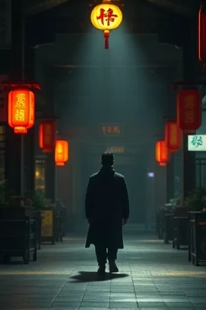 《铜管与雪》中雪地里铜管乐器演奏的剪影